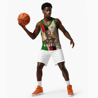 Jomo Kenyatta Basketball Jersey Uhuru and Kenyan Heritage Quote Tribute - Wonder Print Shop