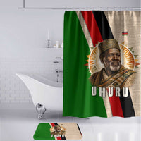 Jomo Kenyatta Bathroom Set Uhuru and Kenyan Heritage Quote Tribute - Wonder Print Shop