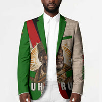 Jomo Kenyatta Blazer Uhuru and Kenyan Heritage Quote Tribute - Wonder Print Shop