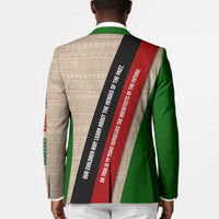 Jomo Kenyatta Blazer Uhuru and Kenyan Heritage Quote Tribute - Wonder Print Shop