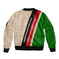 Jomo Kenyatta Bomber Jacket Uhuru and Kenyan Heritage Quote Tribute - Wonder Print Shop