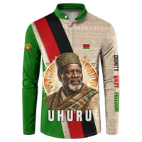 Jomo Kenyatta Button Sweatshirt Uhuru and Kenyan Heritage Quote Tribute