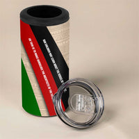 Jomo Kenyatta 4 in 1 Can Cooler Tumbler Uhuru and Kenyan Heritage Quote Tribute - Wonder Print Shop