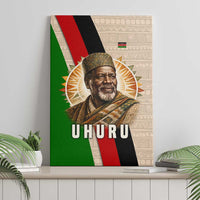 Jomo Kenyatta Canvas Wall Art Uhuru and Kenyan Heritage Quote Tribute - Wonder Print Shop