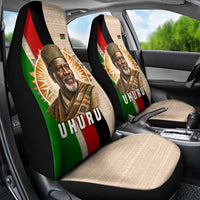 Jomo Kenyatta Car Seat Cover Uhuru and Kenyan Heritage Quote Tribute - Wonder Print Shop