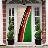 Jomo Kenyatta Door Cover Uhuru and Kenyan Heritage Quote Tribute - Wonder Print Shop