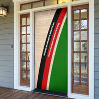 Jomo Kenyatta Door Cover Uhuru and Kenyan Heritage Quote Tribute - Wonder Print Shop
