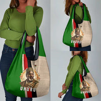 Jomo Kenyatta Grocery Bag Uhuru and Kenyan Heritage Quote Tribute - Wonder Print Shop