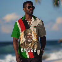 Jomo Kenyatta Hawaiian Shirt Uhuru and Kenyan Heritage Quote Tribute - Wonder Print Shop