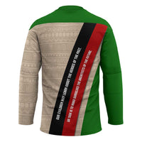 Jomo Kenyatta Hockey Jersey Uhuru and Kenyan Heritage Quote Tribute - Wonder Print Shop
