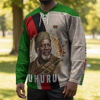 Jomo Kenyatta Hockey Jersey Uhuru and Kenyan Heritage Quote Tribute - Wonder Print Shop