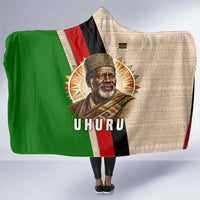 Jomo Kenyatta Hooded Blanket Uhuru and Kenyan Heritage Quote Tribute - Wonder Print Shop