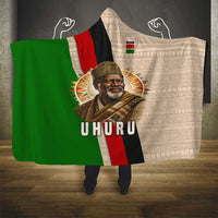 Jomo Kenyatta Hooded Blanket Uhuru and Kenyan Heritage Quote Tribute - Wonder Print Shop