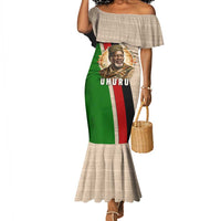 Jomo Kenyatta Mermaid Dress Uhuru and Kenyan Heritage Quote Tribute - Wonder Print Shop