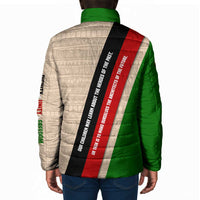 Jomo Kenyatta Padded Jacket Uhuru and Kenyan Heritage Quote Tribute - Wonder Print Shop