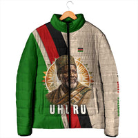 Jomo Kenyatta Padded Jacket Uhuru and Kenyan Heritage Quote Tribute - Wonder Print Shop