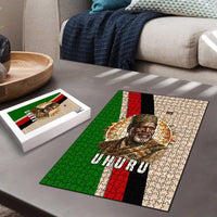 Jomo Kenyatta Puzzle Uhuru and Kenyan Heritage Quote Tribute - Wonder Print Shop