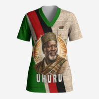 Jomo Kenyatta Scrub Top Uhuru and Kenyan Heritage Quote Tribute - Wonder Print Shop