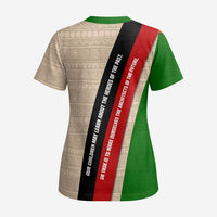 Jomo Kenyatta Scrub Top Uhuru and Kenyan Heritage Quote Tribute - Wonder Print Shop