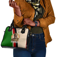 Jomo Kenyatta Shoulder Handbag Uhuru and Kenyan Heritage Quote Tribute - Wonder Print Shop