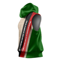 Jomo Kenyatta Sleeveless Hoodie Uhuru and Kenyan Heritage Quote Tribute - Wonder Print Shop