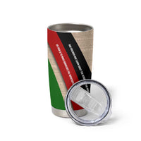 Jomo Kenyatta Tumbler Cup Uhuru and Kenyan Heritage Quote Tribute - Wonder Print Shop