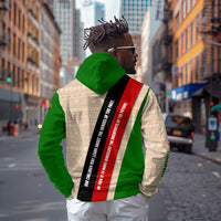Jomo Kenyatta Zip Hoodie Uhuru and Kenyan Heritage Quote Tribute - Wonder Print Shop