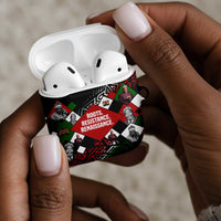 Jomo Kenyatta AirPods Case with Roots Resistance Renaissance and Kenyan Patchwork Pattern Tribute - Wonder Print Shop