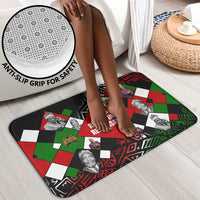 Jomo Kenyatta Bathroom Set with Roots Resistance Renaissance and Kenyan Patchwork Pattern Tribute - Wonder Print Shop