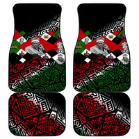 Jomo Kenyatta Car Mats with Roots Resistance Renaissance and Kenyan Patchwork Pattern Tribute - Wonder Print Shop