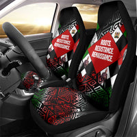 Jomo Kenyatta Car Seat Cover with Roots Resistance Renaissance and Kenyan Patchwork Pattern Tribute - Wonder Print Shop
