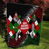 Jomo Kenyatta Quilt with Roots Resistance Renaissance and Kenyan Patchwork Pattern Tribute - Wonder Print Shop