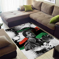 Bobby Seale Area Rug Black Panther Artwork Solidarity Quote Revolutionary Civil Rights Tribute - Wonder Print Shop