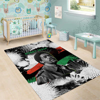 Bobby Seale Area Rug Black Panther Artwork Solidarity Quote Revolutionary Civil Rights Tribute - Wonder Print Shop