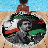 Bobby Seale Beach Blanket Black Panther Artwork Solidarity Quote Revolutionary Civil Rights Tribute - Wonder Print Shop