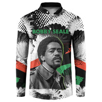 Bobby Seale Button Sweatshirt Black Panther Artwork Solidarity Quote Revolutionary Civil Rights Tribute