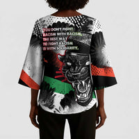 Bobby Seale Kimono Sleeve Blouse Black Panther Artwork Solidarity Quote Revolutionary Civil Rights Tribute - Wonder Print Shop