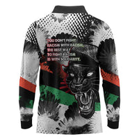 Bobby Seale Long Sleeve Polo Shirt Black Panther Artwork Solidarity Quote Revolutionary Civil Rights Tribute - Wonder Print Shop