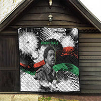 Bobby Seale Quilt Black Panther Artwork Solidarity Quote Revolutionary Civil Rights Tribute - Wonder Print Shop