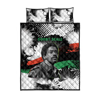Bobby Seale Quilt Bed Set Black Panther Artwork Solidarity Quote Revolutionary Civil Rights Tribute - Wonder Print Shop