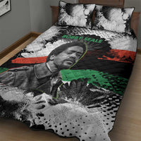 Bobby Seale Quilt Bed Set Black Panther Artwork Solidarity Quote Revolutionary Civil Rights Tribute - Wonder Print Shop
