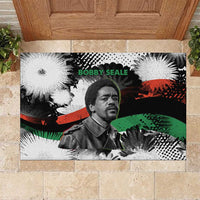 Bobby Seale Rubber Doormat Black Panther Artwork Solidarity Quote Revolutionary Civil Rights Tribute - Wonder Print Shop