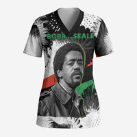 Bobby Seale Scrub Top Black Panther Artwork Solidarity Quote Revolutionary Civil Rights Tribute - Wonder Print Shop
