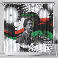 Bobby Seale Shower Curtain Black Panther Artwork Solidarity Quote Revolutionary Civil Rights Tribute - Wonder Print Shop