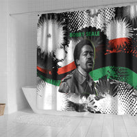 Bobby Seale Shower Curtain Black Panther Artwork Solidarity Quote Revolutionary Civil Rights Tribute - Wonder Print Shop