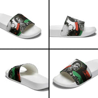 Bobby Seale Slide Sandals Black Panther Artwork Solidarity Quote Revolutionary Civil Rights Tribute - Wonder Print Shop