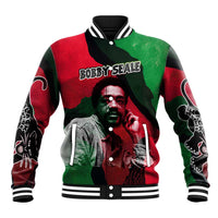 Bobby Seale Baseball Jacket Black Panther Logo Revolutionary Civil Rights Movement Tribute - Wonder Print Shop
