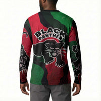 Bobby Seale Button Sweatshirt Black Panther Logo Revolutionary Civil Rights Movement Tribute