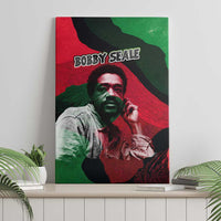 Bobby Seale Canvas Wall Art Black Panther Logo Revolutionary Civil Rights Movement Tribute - Wonder Print Shop