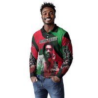 Bobby Seale Long Sleeve Polo Shirt Black Panther Logo Revolutionary Civil Rights Movement Tribute - Wonder Print Shop